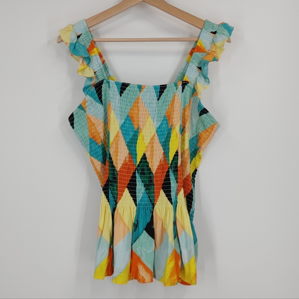 Torrid Peplum Smocked Tank